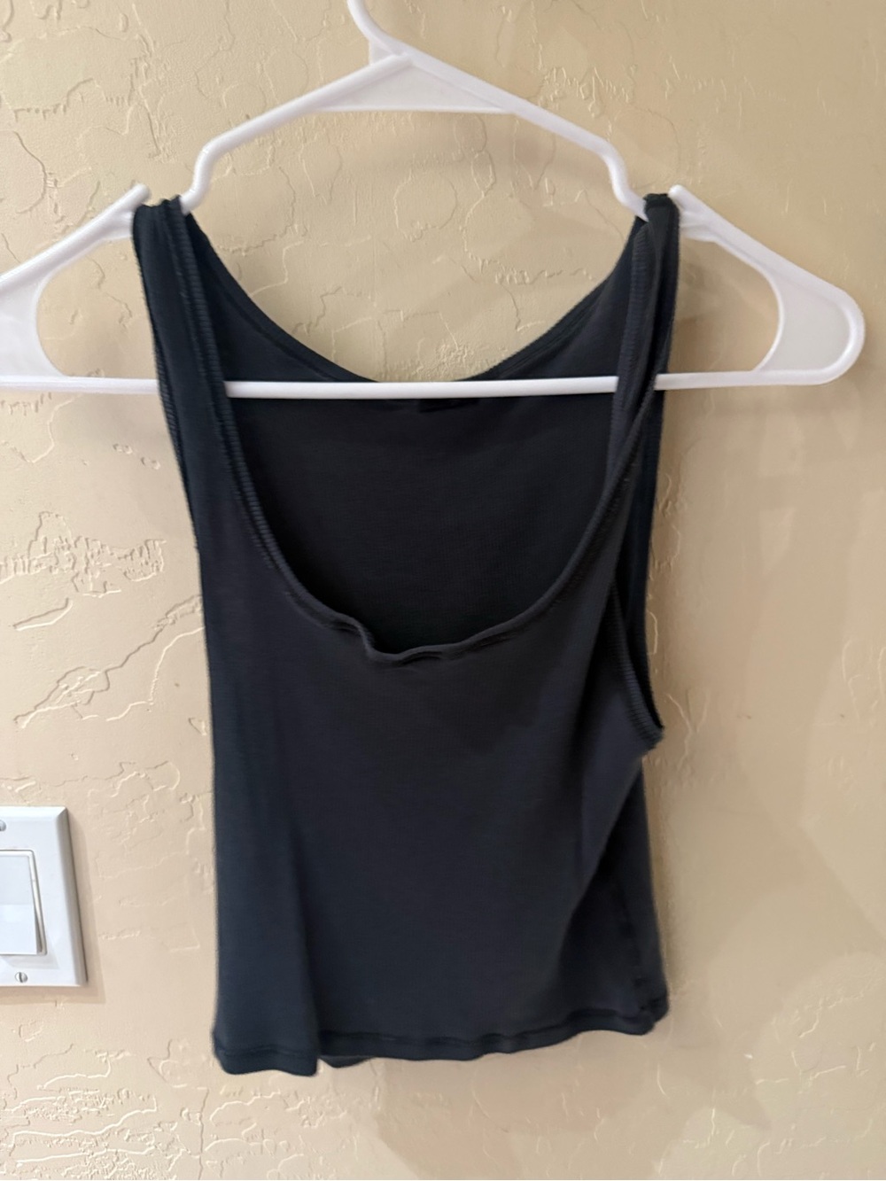 SKIMS Black Scoop Neck Tank Top